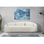 DRUKOWANY OBRAZ NIEBIESKI REY 80X3X120 cm